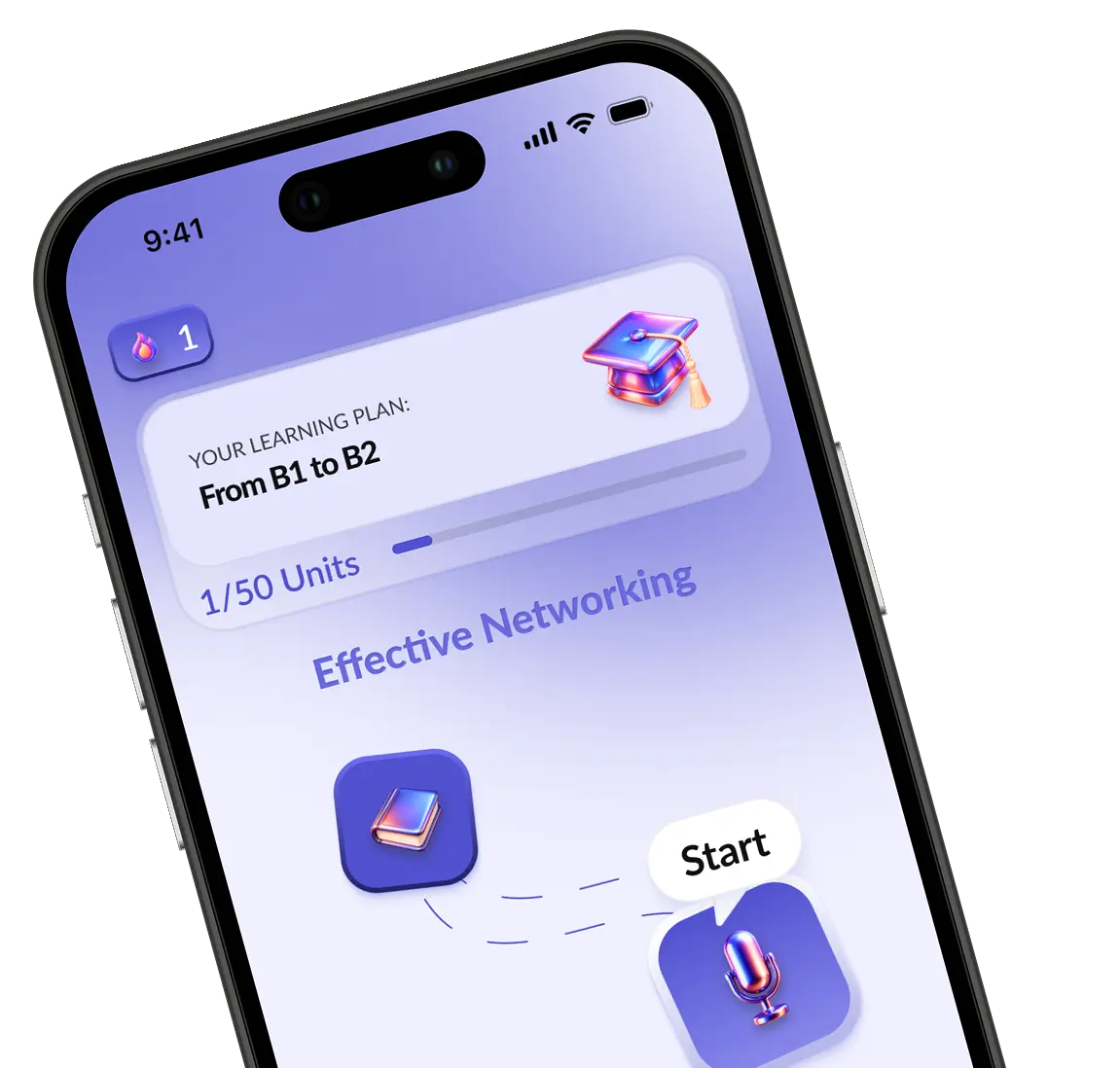 Screenshots from mobile app