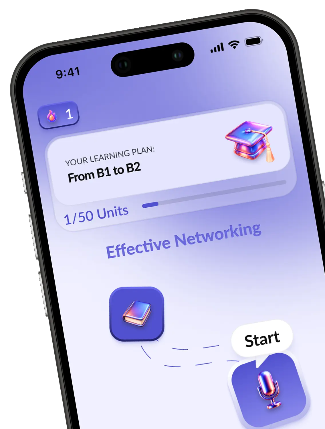 Screenshots from mobile app