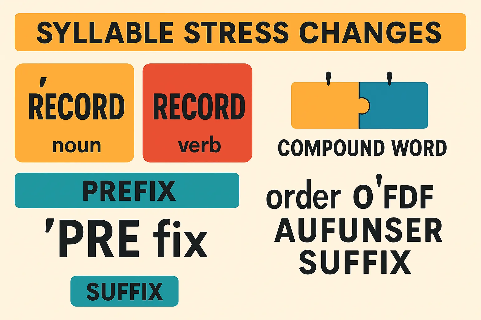 Syllable Stress & Word Formation: Predict Patterns