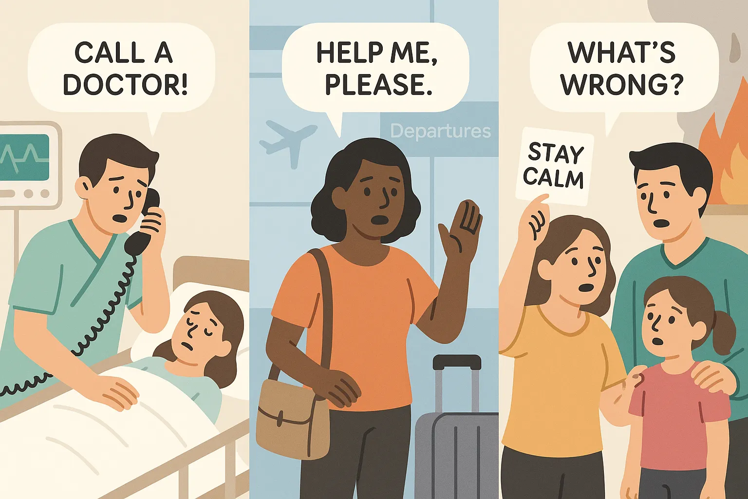 English for Everyday Emergencies: Key Phrases & Calm Talk