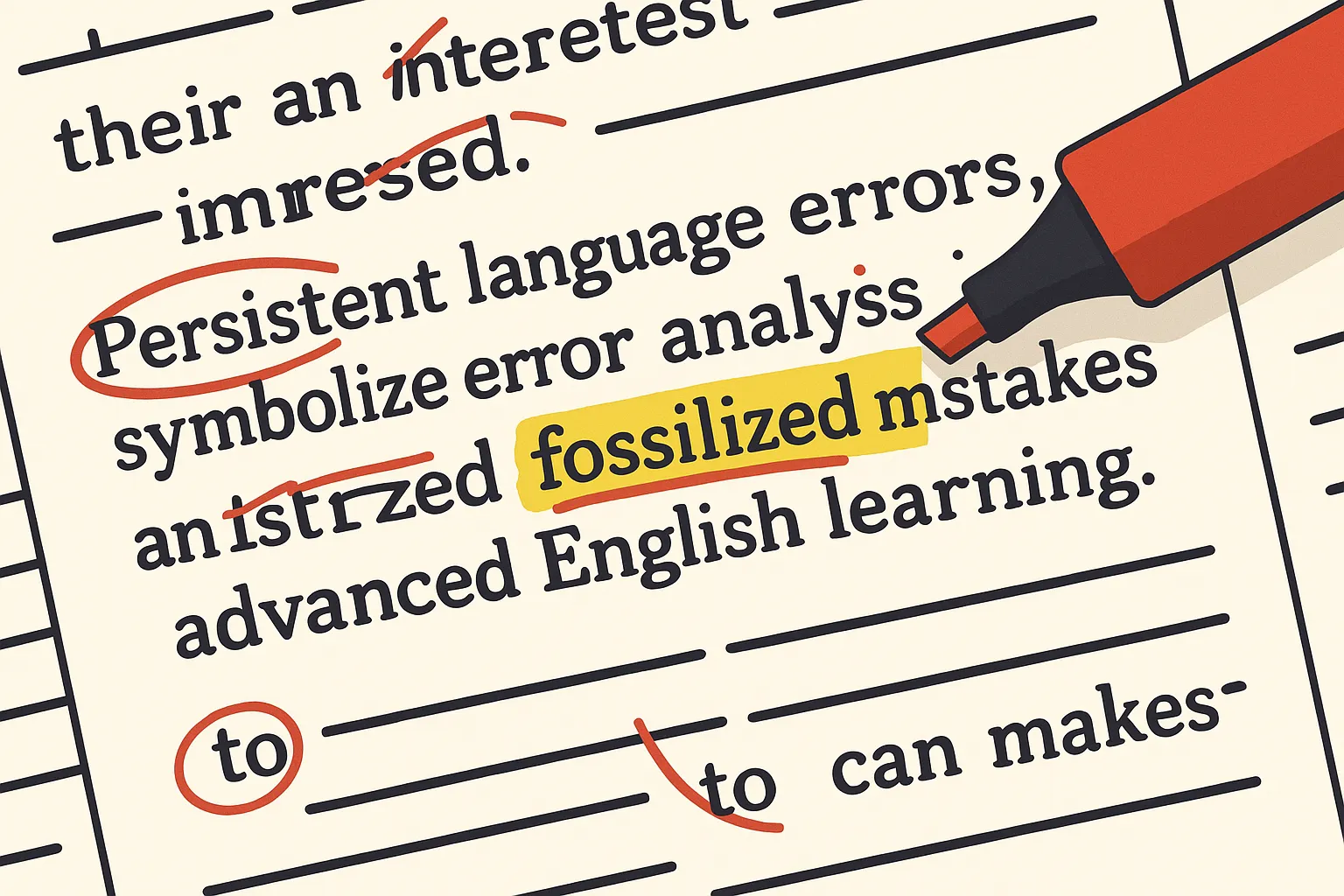 Advanced Error Analysis: Overcoming Fossilized Mistakes
