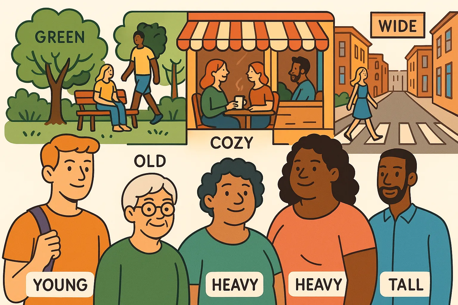 Describing People and Places: Essential English Adjectives